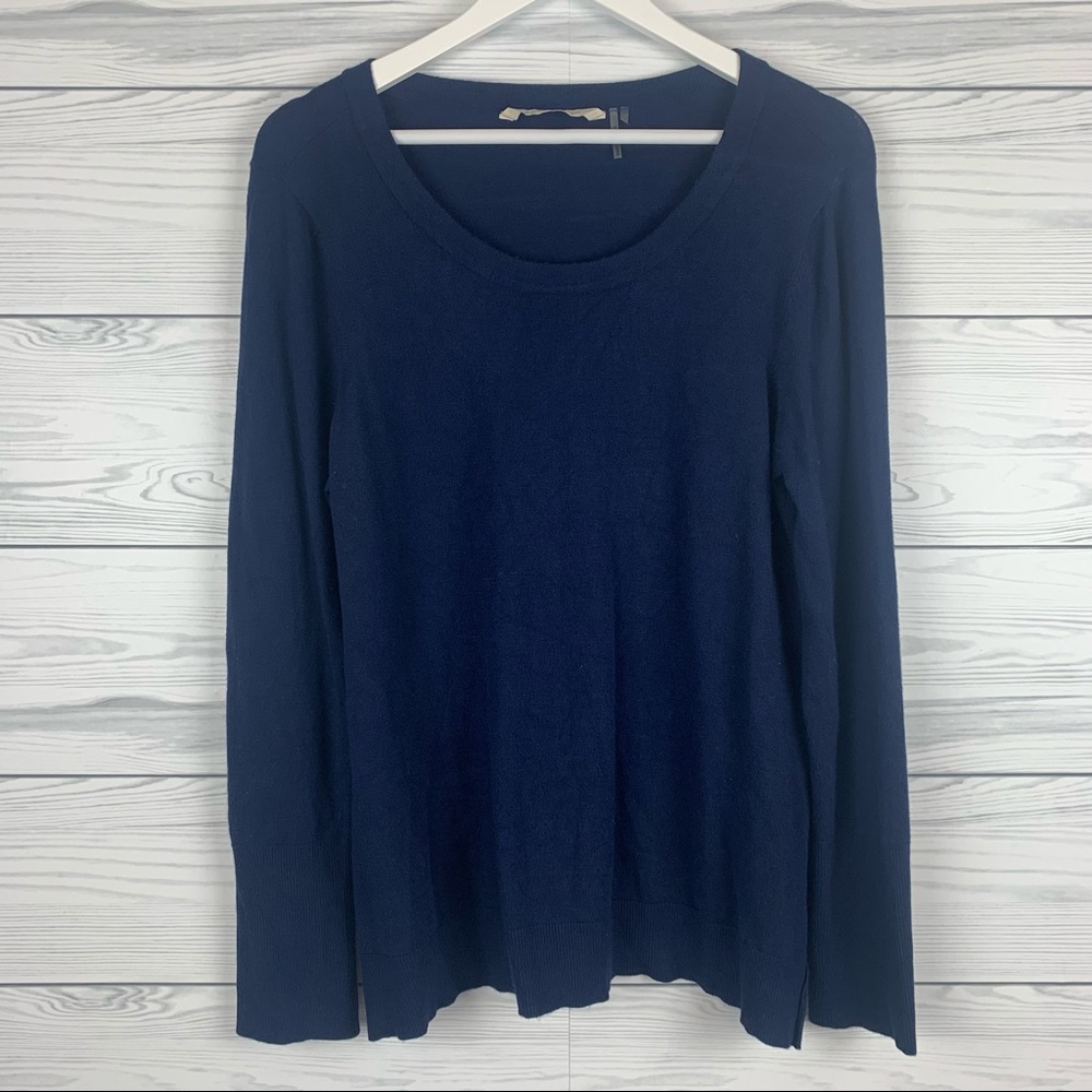Soft Surroundings Basic Sweater Pullover Blue Med… - image 1